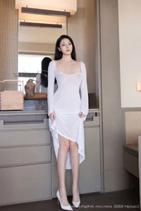 Ethereal Outdoor Portrait of Anran in Delicate White Lace Lingerie – XiuRen Collection No.10747 Beautiful Asian Model Photography-36