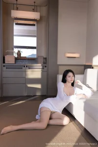 Ethereal Outdoor Portrait of Anran in Delicate White Lace Lingerie – XiuRen Collection No.10747 Beautiful Asian Model Photography-43