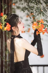 Elegant Lifestyle Portrait Photography Featuring Model Dang Chu Jiao Ren Jia Xiao Tian Tian - Art Language Vol.9313 Minimalist Indoor Aesthetic Series-12