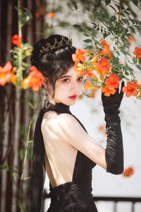 Elegant Lifestyle Portrait Photography Featuring Model Dang Chu Jiao Ren Jia Xiao Tian Tian - Art Language Vol.9313 Minimalist Indoor Aesthetic Series-6