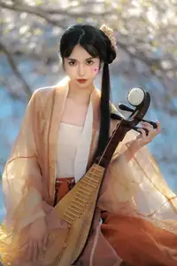 Jian Ying Tao Nai: Elegant Asian Muse Amidst Spring Blossoms - YiTuYu Art Language Vol.8617-6