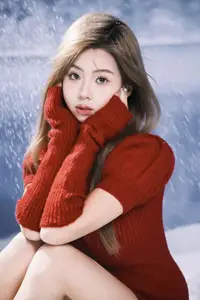 Xiao Yu: Captivating Red in a Winter Wonderland - YiTuYu Vol.8792 Photo Collection-9