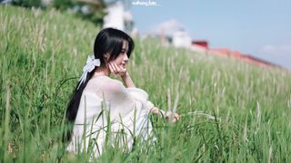 Gentle, Pure Girl in Lush Nature | Human & Landscape-8