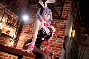 Coser A Xue Xue: Miku Bunny Hole Part01 - Alluring & Captivating Cosplay-3