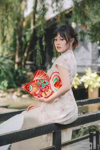 Elegant Ao Dai: Vietnamese Traditional Beauty in a Lush Garden-12