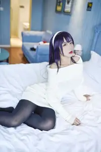 Coser Jiu Qu Jean as Utaha: Sweet Mysterious Bedroom Moments (29P)-7
