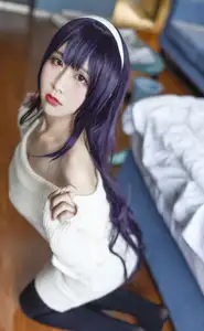 Coser Jiu Qu Jean as Utaha: Sweet Mysterious Bedroom Moments (29P)-5