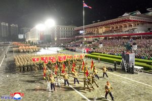 North Korea Military Parade Powerful Weaponry Formations at Night DPRK-7