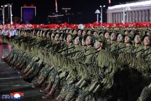 North Korea Military Parade Powerful Weaponry Formations at Night DPRK-2