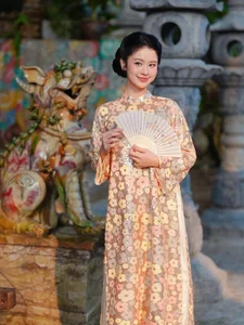 Han Hang radiates timeless grace in traditional Ao Dai after her journey into motherhood-7