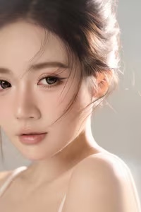 VGU No.37: Unveil the Pure Beauty and Pensive Aura in this Captivating Elegant Portrait.-3