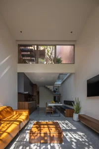 Modern Tube House Design: Innovative Urban Architecture with Lush Indoor Gardens and Natural Light Voids in Hanoi-10