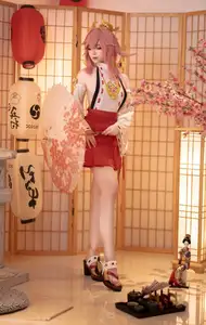 Enchanting Yae Miko Cosplay by Bangni邦尼 - Part 01-16