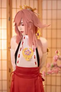 Enchanting Yae Miko Cosplay by Bangni邦尼 - Part 01-31