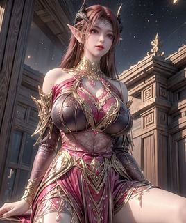AI Generated: Enchanting Fantasy Warrior Princess (69P)-0