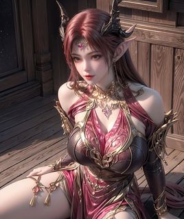 AI Generated: Enchanting Fantasy Warrior Princess (69P)-9