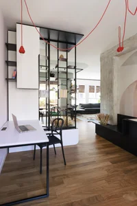 Milanese Minimalism: A Sun-Drenched 60m2 Apartment Redefined by Light and Iron Frames-3