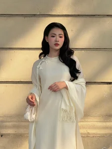 Timeless Elegance of Hanoi in a Traditional Silk Ao Dai-8