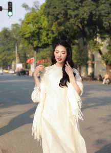Timeless Elegance of Hanoi in a Traditional Silk Ao Dai-4