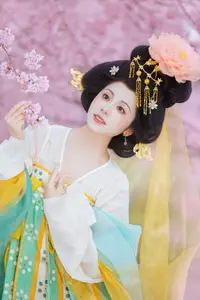 YiTuYu Vol.8745: Shi Yu Shi Ya – Captivating Hanfu Beauty Amidst Cherry Blossoms-8