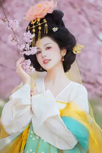YiTuYu Vol.8745: Shi Yu Shi Ya – Captivating Hanfu Beauty Amidst Cherry Blossoms-0