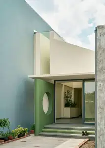 Explore Mekong Delta's Single-Story Home: Unique Skylight Design, Modern Living Space That Captivates.-8