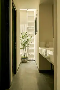 Explore Mekong Delta's Single-Story Home: Unique Skylight Design, Modern Living Space That Captivates.-9