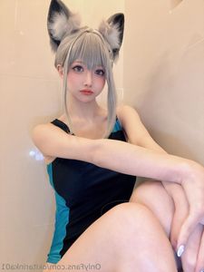 Coser Okita Rinka Blue Archive Swimsuit Cosplay 51P-5