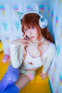 Y2K Cyber Cat Vibes: A Futuristic Fashion Journey with Coser Ely_eee-1