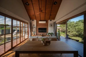 The Art of Slow Living: A Modern Sloped Roof Sanctuary to Witness All Four Seasons-2