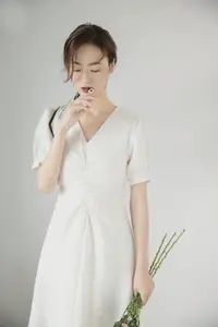 Zhou Xu Xu: Pure Beauty with Flowers in the Enchanting YiTuYu Vol.8758 Collection-4