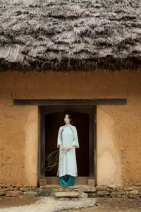 Vietnamese Grace: Elegant Portrait of a Young Woman in Lush Nature-20