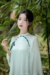 Vietnamese Grace: Elegant Portrait of a Young Woman in Lush Nature-7