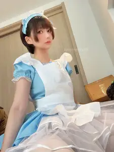 Coser NAGISA: Captivating Maid Cosplay in Exclusive Part04 Collection - Discover Her Enchanting Beauty-4