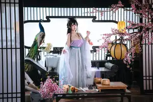 Enchanting Vintage Cosplay: Ri Nai Jiao as the Graceful Shijie - Part 02-3