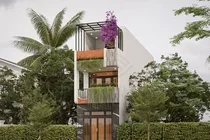 A Hanoi house in a narrow alley filled with natural light and ventilation-2