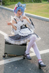 Stunning Rem Cat Maid Cosplay by Hana at Firefly Animation Carnival – Re:Zero Inspired Anime Photoshoot-25