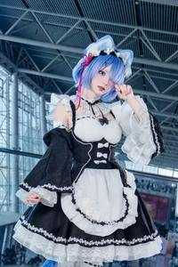 Stunning Rem Cat Maid Cosplay by Hana at Firefly Animation Carnival – Re:Zero Inspired Anime Photoshoot-30