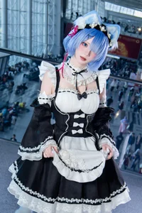 Stunning Rem Cat Maid Cosplay by Hana at Firefly Animation Carnival – Re:Zero Inspired Anime Photoshoot-9
