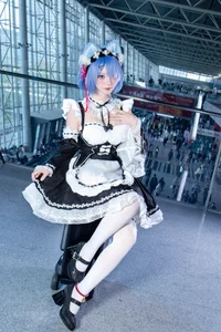 Stunning Rem Cat Maid Cosplay by Hana at Firefly Animation Carnival – Re:Zero Inspired Anime Photoshoot-2