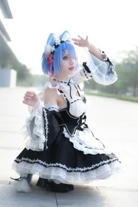 Stunning Rem Cat Maid Cosplay by Hana at Firefly Animation Carnival – Re:Zero Inspired Anime Photoshoot-17