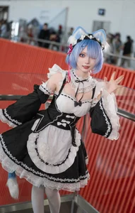Stunning Rem Cat Maid Cosplay by Hana at Firefly Animation Carnival – Re:Zero Inspired Anime Photoshoot-21