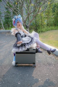 Stunning Rem Cat Maid Cosplay by Hana at Firefly Animation Carnival – Re:Zero Inspired Anime Photoshoot-11