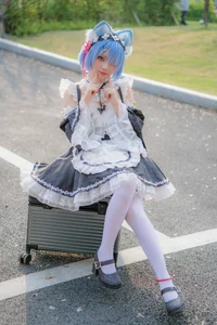 Stunning Rem Cat Maid Cosplay by Hana at Firefly Animation Carnival – Re:Zero Inspired Anime Photoshoot-14