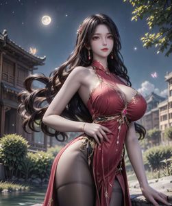 AI Generated Throne of Seal: Ye Weiyang's Mystical Beauty Under Moonlight Part01-0022-3