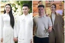 Do Thi Ha's Bridesmaids: Mesmerizing Beauty in Traditional Ao Dai at Her Engagement Ceremony-9