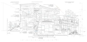 Modern Japanese Architecture: Kazari Garden House in Tokyo Featuring a Unique Curved Terrace and Light-Filled Minimalist Split-Level Interiors-8