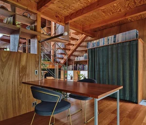 Modern Japanese Architecture: Kazari Garden House in Tokyo Featuring a Unique Curved Terrace and Light-Filled Minimalist Split-Level Interiors-17