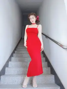 Coser Baiyin81 September Part01: Elegant Allure in a Captivating Red Dress-12