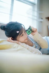 Nan Yi in Art Language Vol.9289: Elegant Light Blue and White Summer Fashion Portrait Collection-6